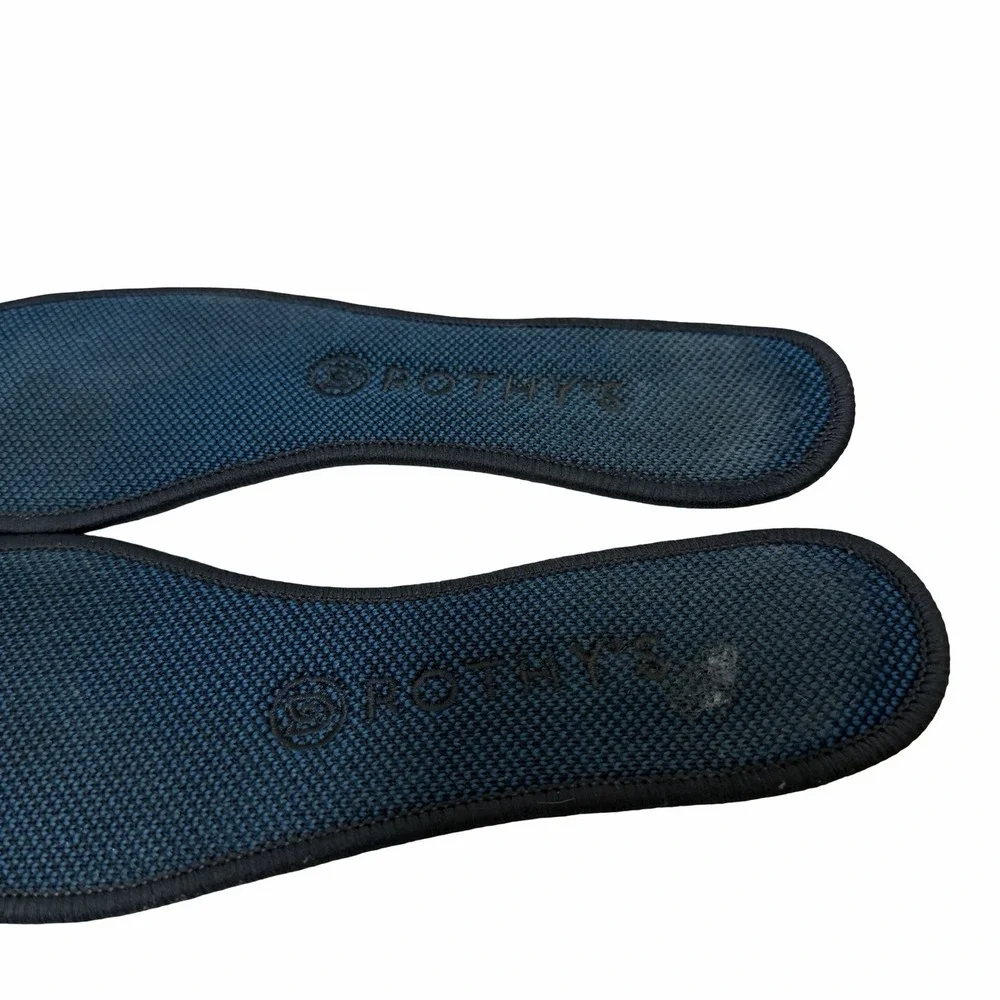 Rothys Womens Round Toe Knit Ballet Flats US 9.5 EU 40.5 Blue Machine‎ Washable